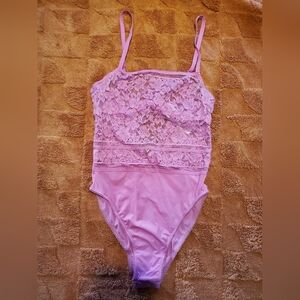 Wolford Straight Laced Bodysuit Color: Pink Size: XS Cup A